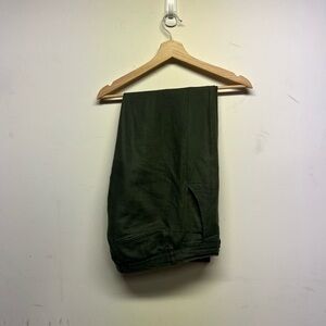 Jomers Dark Green Cotton Linen Pants
